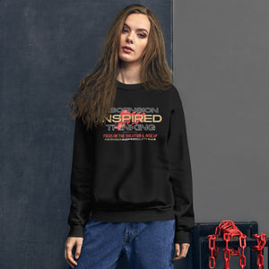 Ascension Inspired Thinking Unisex (Red Text) Sweatshirt