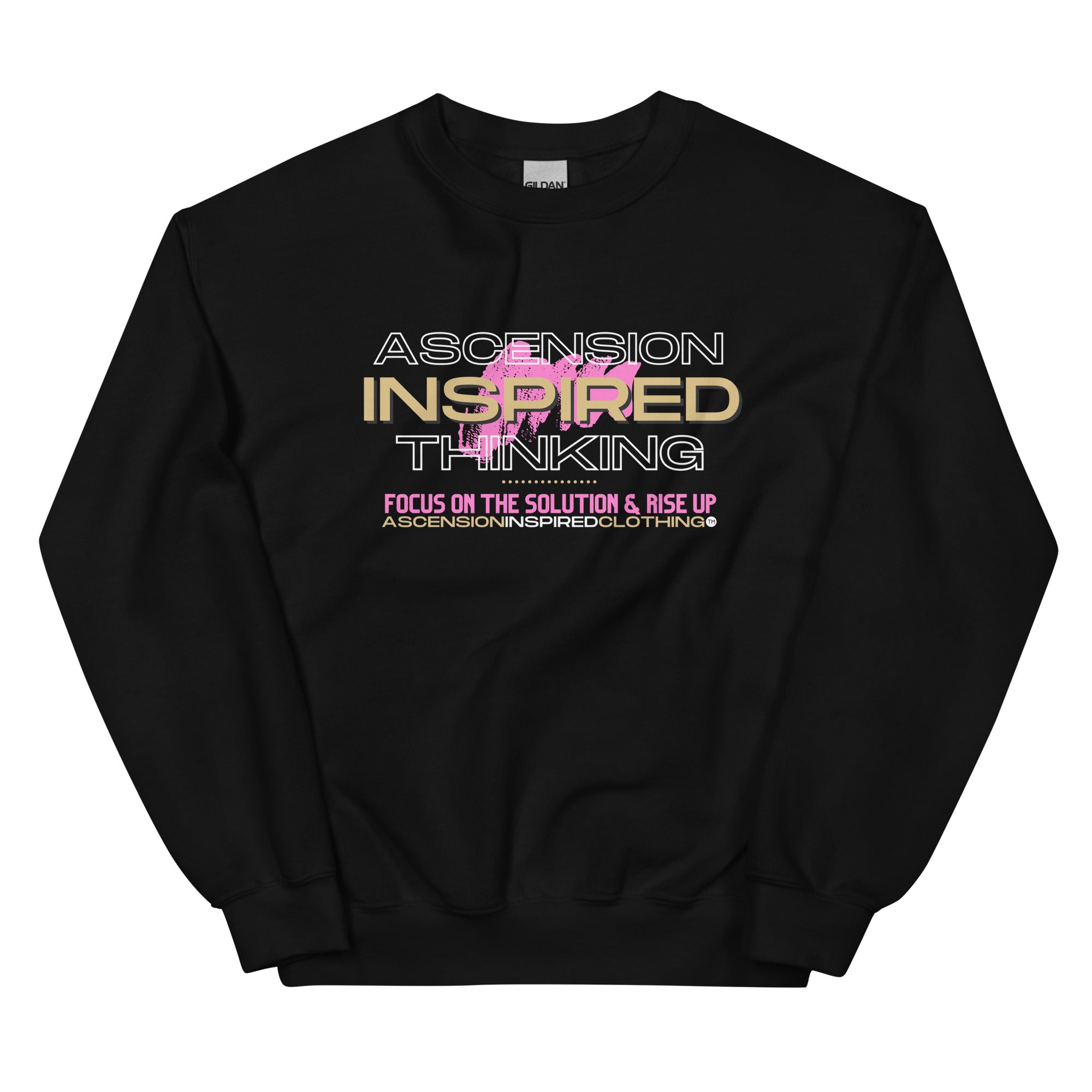Ascension Inspired Thinking (Pink Text) Sweatshirt