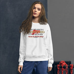 Ascension Inspired Thinking Unisex (Red Text) Sweatshirt