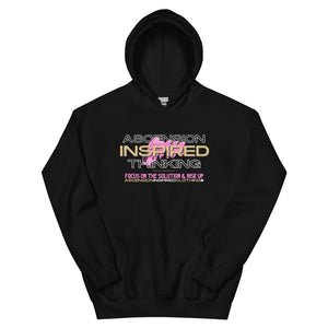 Ascension Inspired Thinking (Pink Text) Hoodie