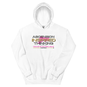 Ascension Inspired Thinking (Pink Text) Hoodie