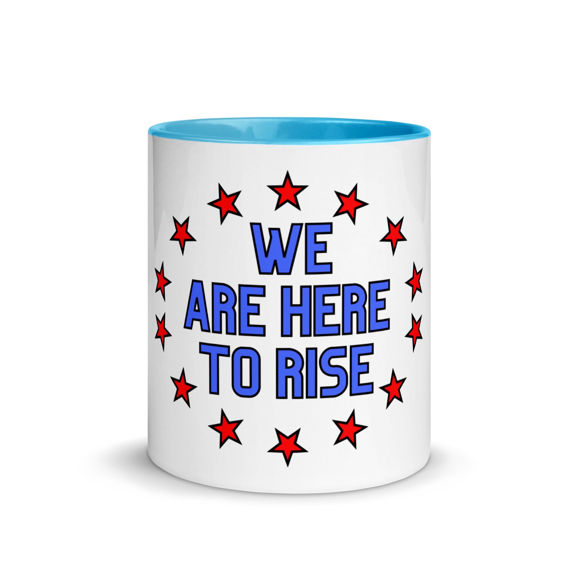 We Are Here To Rise®️Men's Mug with Colour Inside