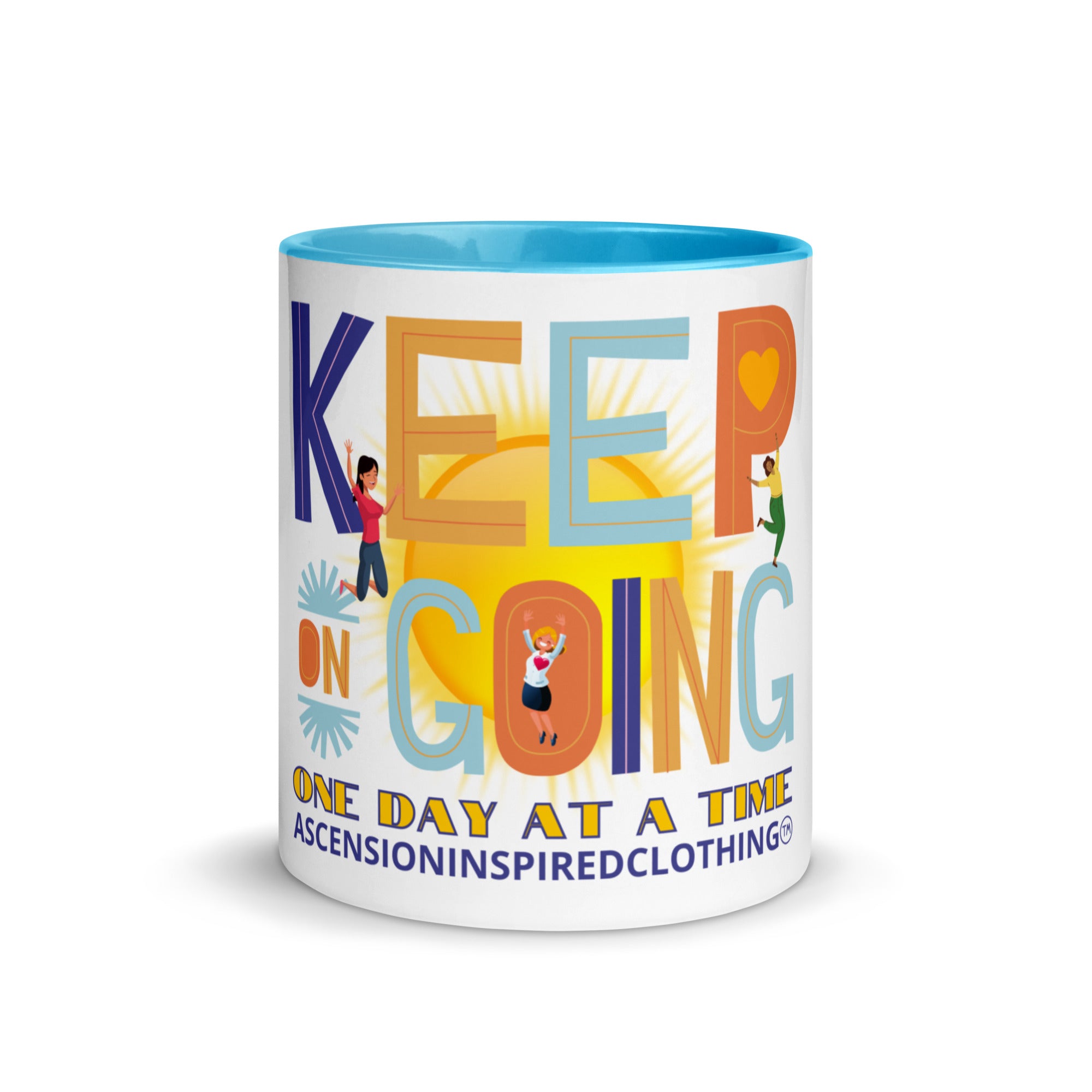 Keep On Going Mug with Colour Inside