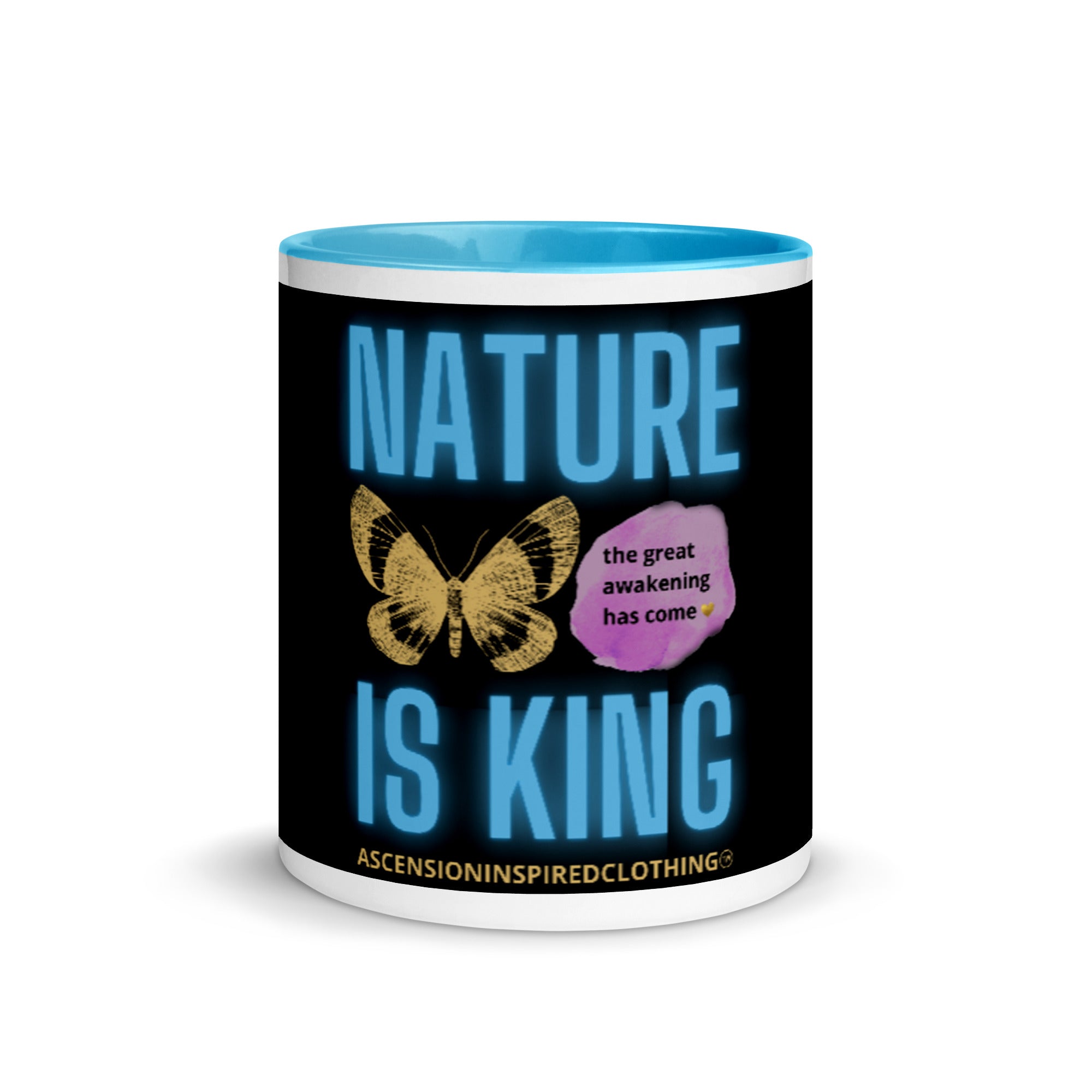 Nature Is King Mug with Colour Inside