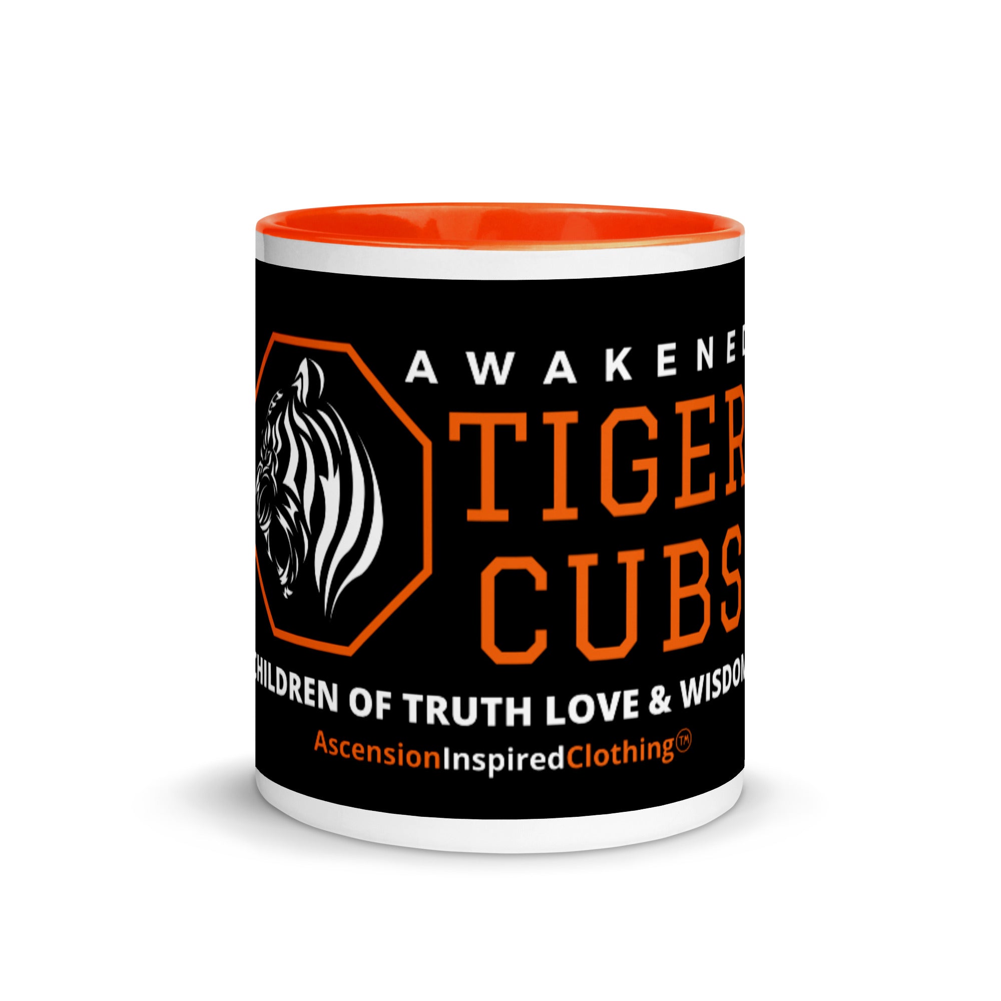 Awakened Tiger Cub Mug with Colour Inside